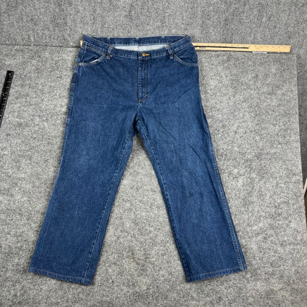 Red Kap Jeans Mens Size 38 Blue Denim Straight Leg Workwear Team Kentucky Pocket